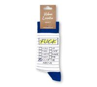 Urban Eccentric Unisex Fuck, Tick List Socks | Gift | 1 Pair | Cotton Rich Premium Socks | Novelty Gifts