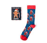 Urban Eccentric Unisex Gingerbread Socks | Gift | 1 Pair | Cotton Rich Socks | Premium Socks | Novelty | Gifts