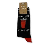 Urban Eccentric Unisex I Came To Get My Balls Wet Socks | Gift | 1 Pair | Cotton Rich Socks | Premium Socks | Novelty | Gifts