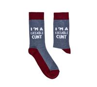 Urban Eccentric Unisex I'm A Likeable Cunt Socks | Gift | 1 Pair | Cotton Rich | Premium Socks | Novelty | Gifts