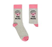 Urban Eccentric Unisex I'm A Pretty Pig Deal Socks | Gift | 1 Pair | Cotton Rich Socks | Premium Socks | Novelty | Gifts