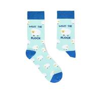 Urban Eccentric What The Flock Novelty Socks | Funny Sheep Pun Design | 1 Pair | Unisex UK Size 6-11 | Cotton Rich | Humorous Gift Idea | Birthday, Secret Santa & Everyday Wear