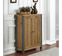 Urban Elegance Reclaimed Wood Shoe Storage Cupboard - Small