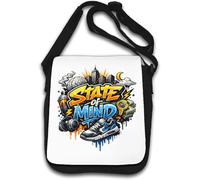 Urban elements representing state of mind Shoulder Bag White