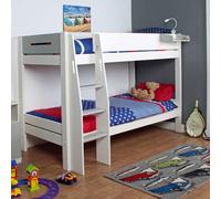 Urban - EU Single - Bunk Bed - White/Grey - Wooden - EU3ft - Happy Beds