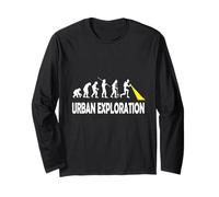 Urban Exploration Map Urbex Lost Places Equipment Long Sleeve T-Shirt