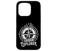Urban Explorer s Compass Dial s City Skyline Walking Case for iPhone 15 Pro