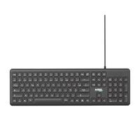 URBAN FACTORY Cyclee Full-Size AZERTY Wired Keyboard USB-A / USB-C for PC