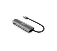 Urban Factory HUBEE 4 IN 1 : HUB USB-C WITH 2 USB-A / 1 HDMI 4K AND 1 USB-C 100W PD Wired USB 3.2 Gen 1 (3.1 Gen 1) Type-C 100 W Grey Sideral Grey 5 Gbit/s