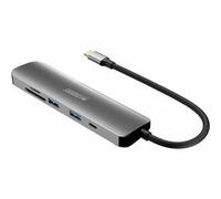 Urban Factory Hubee 6 In 1 : Hub Usb-C With 2 Usb-A / 1 Hdmi 4K / 2 Card Readers