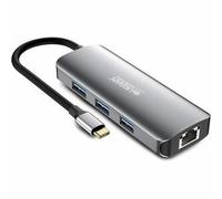 Urban Factory Hubee 8 In 1 : Hub Usb-C With 3 Usb-A / 1 Hdmi 4K / 1 Rj45-2 Card
