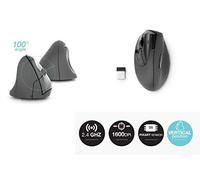 Urban Factory Vertical Left Hand Wireless Mouse Black