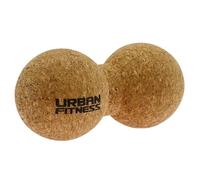 Urban Fitness Cork Peanut Massage Ball, Natural Cork Double Ball for Spine Release, Deep Tissue Therapy, Mobility Improvement, Trigger Point Relief, Muscle Tension Recovery Tool