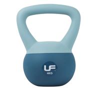 Urban Fitness Dual Soft Kettlebell, Soft-touch Base for Floor Protection, Comfortable Grip Design for Strength Sraining and Home Workouts, Durable Shell, 4kg, Blue
