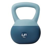 Urban Fitness Dual Soft Kettlebell, Soft-touch Base for Floor Protection, Comfortable Grip Design for Strength Sraining and Home Workouts, Durable Shell, 8kg, Blue