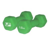 Urban Fitness Equipment Neoprene Hexagon Dumbell (Pack Of 2) Green (1.5Kg)