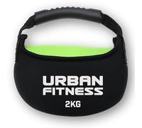 Urban Fitness Fabric Kettlebell, Soft Rubber Grip, Floor Safe Design, Neoprene Sand-Filled Weights, Strength, Endurance, Home Fitness Training, 2kg