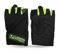 Urban Fitness Fingerless Training Glove,High-Grip, Ventilated Palm, Hook and Loop, Cycling, Gym, Weightlifting, CrossFit, Black, M