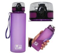 Urban Fitness Flow 700ml Flip Lid Water Bottle, Dishwasher Safe, BPA-Free, Food-Grade Plastic, Leak-Proof and Durable for Travel, Gym, Hiking, Sports, Purple