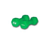 Urban Fitness Hex Dumbbells Neoprene Covered (2 x 1.5KG) 2X1.5Kg