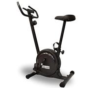 Urban Fitness Magnetic Exercise Bike Quiet Home Cardio Machine, Indoor Stationary Cycling Workout, Interactive LCD Display and Vertical Seat Adjustment, Black