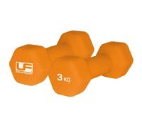 Urban Fitness Neoprene Hexagon Dumbell Pack of 2 in Orange | Size: 3kg Urban Fitness Orange 3kg