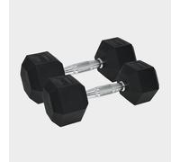 Urban Fitness Pro Hex Dumbbells Pair 10kg, Black One Size