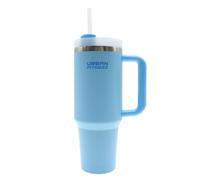 Urban Fitness VitalSip Bottle, Cold Hot Drink Travel Mug,1.2L Water Bottle with Handle, Tumbler Cup BPA-Free, Stylish Modern Design, Pastel Blue
