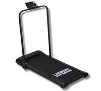 Urban Fitness Walking Treadmill Pad, Foldable Under Desk Model with Speed Range 1-8 km/h, LED Display, Quiet Motor, Compact Home Use with Remote Control, Black