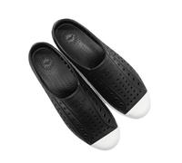 URBAN FOOTPRINT Breathable Garden Clogs Men Women Unisex Lightweight Water Shoes Gardening Shoes Outdoor Beach Sandals, Black/White, 37 EU X-Estrecho