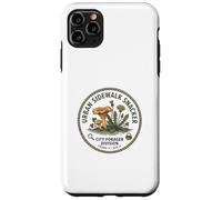Urban Foraging Funny City Sidewalk Snacker Botanical Badge Case for iPhone 11 Pro Max