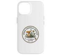 Urban Foraging Funny City Sidewalk Snacker Botanical Badge Case for iPhone 14