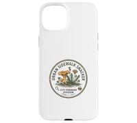 Urban Foraging Funny City Sidewalk Snacker Botanical Badge Case for iPhone 15 Plus
