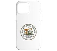 Urban Foraging Funny City Sidewalk Snacker Botanical Badge Case for iPhone 16 Pro Max