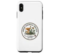 Urban Foraging Funny City Sidewalk Snacker Botanical Badge Case for iPhone XS Max