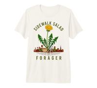 Urban Foraging Sidewalk Salad Dandelion Gatherer Premium T-Shirt