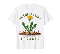 Urban Foraging Sidewalk Salad Dandelion Gatherer T-Shirt
