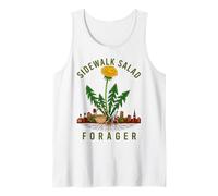 Urban Foraging Sidewalk Salad Dandelion Gatherer Tank Top
