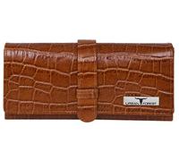 URBAN FOREST Danny Leather Wallet for Women, Cognac, rfid