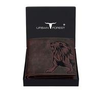 URBAN FOREST Leo Leather Wallet for Men, Brown, Vintage