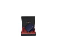 Urban Forest Rakhi Gift Hamper for Brother - Men's Leather Wallet and Rakhi Combo Gift Set for Brother, Blue in Red Box
