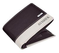 URBAN FOREST Samuel Custom Leather Wallet for Men, Brown/Sand, Contemporary