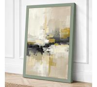Urban Forms in Grey Canvas Wall Art Print 36x24 Inch