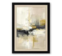 Urban Forms in Grey Minimalist Framed Wall Art Print A2 (59.4×42cm) Black, Wall Decor for Living Room, Bedroom, Office & Home, Ready to Hang, Art Gift