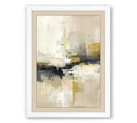 Urban Forms in Grey Minimalist Framed Wall Art Print A2 (59.4×42cm) White, Wall Decor for Living Room, Bedroom, Office & Home, Ready to Hang, Art Gift