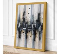 Urban Fragments Industrial Canvas Wall Art Print 30x20 Inch