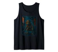 Urban Frog Warrior - Cyberpunk Amphibian Fighter Tank Top
