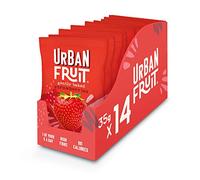 Urban Fruit Dried Strawberry Packs - Gently Baked Fruit - Healthy - Vegan - 14 x 35 g