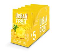 URBAN FRUIT Pineapple - Gently Baked Fruit - No Added Sugar - Healthy - Vegan - 5 x 100 g