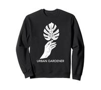 Urban Gardener Monstera Leaf for Plant Lovers Sweatshirt